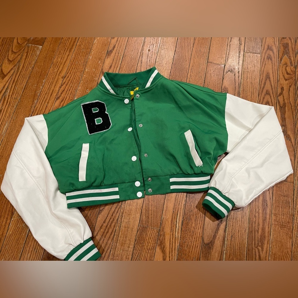 Daisy Green and White Jacket